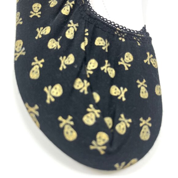 Socks - No Show - Shoe Liner - Footies - Skull & Crossbones - NWT - Picture 4 of 5